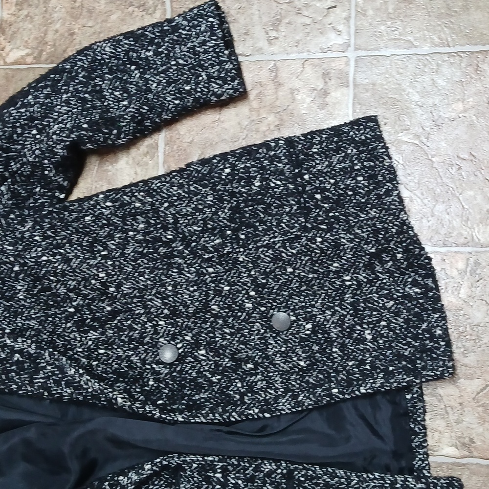 GUC Madewell Sezane Black and White Tweed Jacket Size Medium - Picture 2 of 6